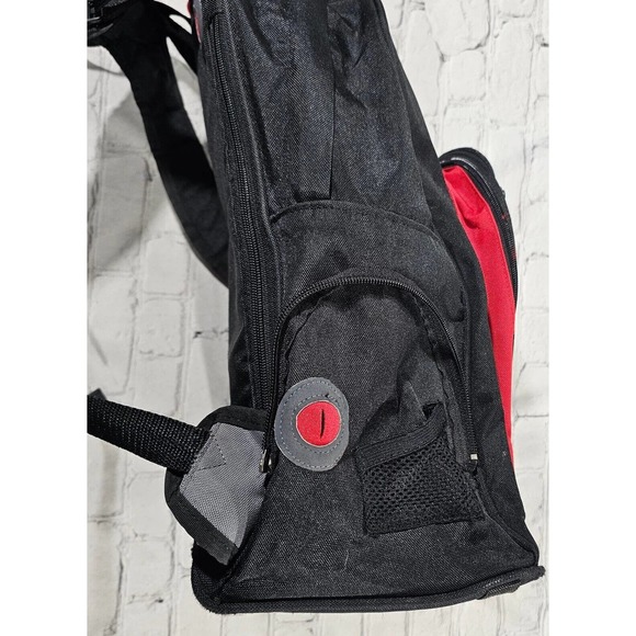 Vintage Osiris Backpack G-Bag Urban Sound System Backpack Black Red BAG ONLY - Picture 10 of 11